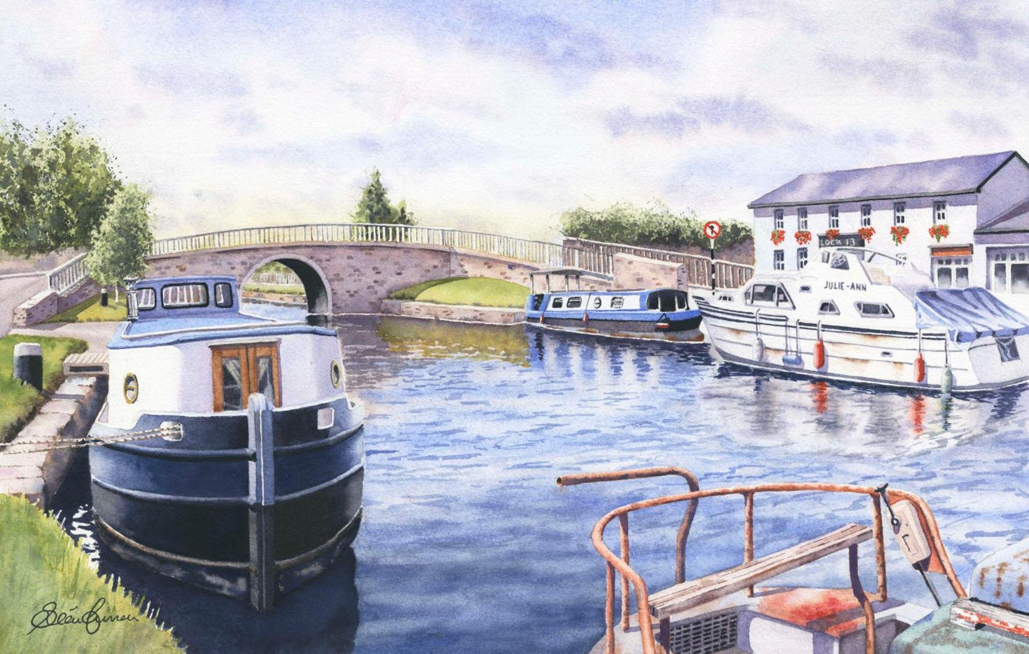 Roisin Dubh Houseboat 호텔 Sallins 외부 사진